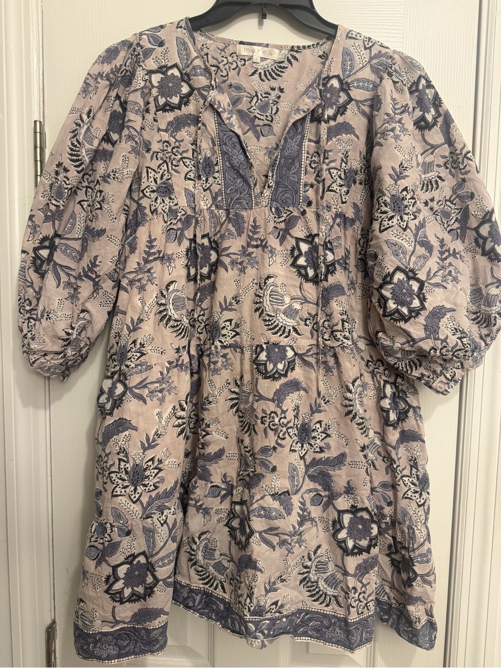 Marea Grey and Navy Floral Tunic or Dress